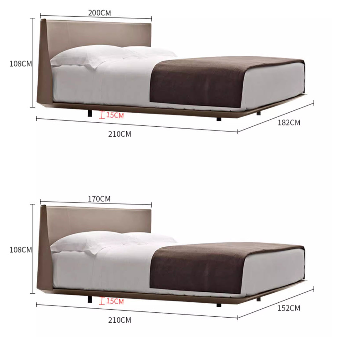 MAS-1927 Masdio Modern Leather Bedframe