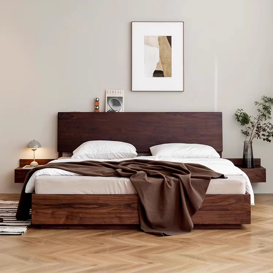 MAS-1940 Masdio Modern Solid Wood Storage Bedframe