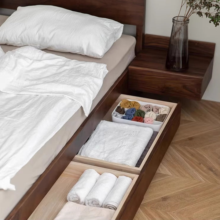 MAS-1940 Masdio Modern Solid Wood Storage Bedframe