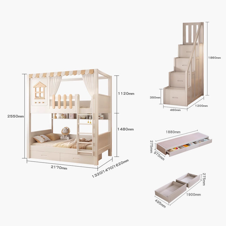 MAS-1944 Masdio Modern Double Decker Bed