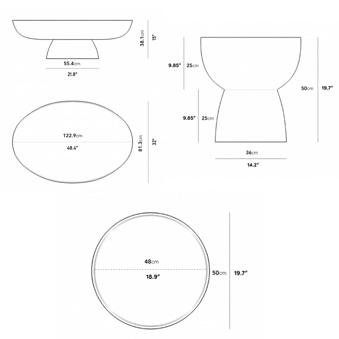 MAS-2181 Masdio MIRELA Modern Coffee Table