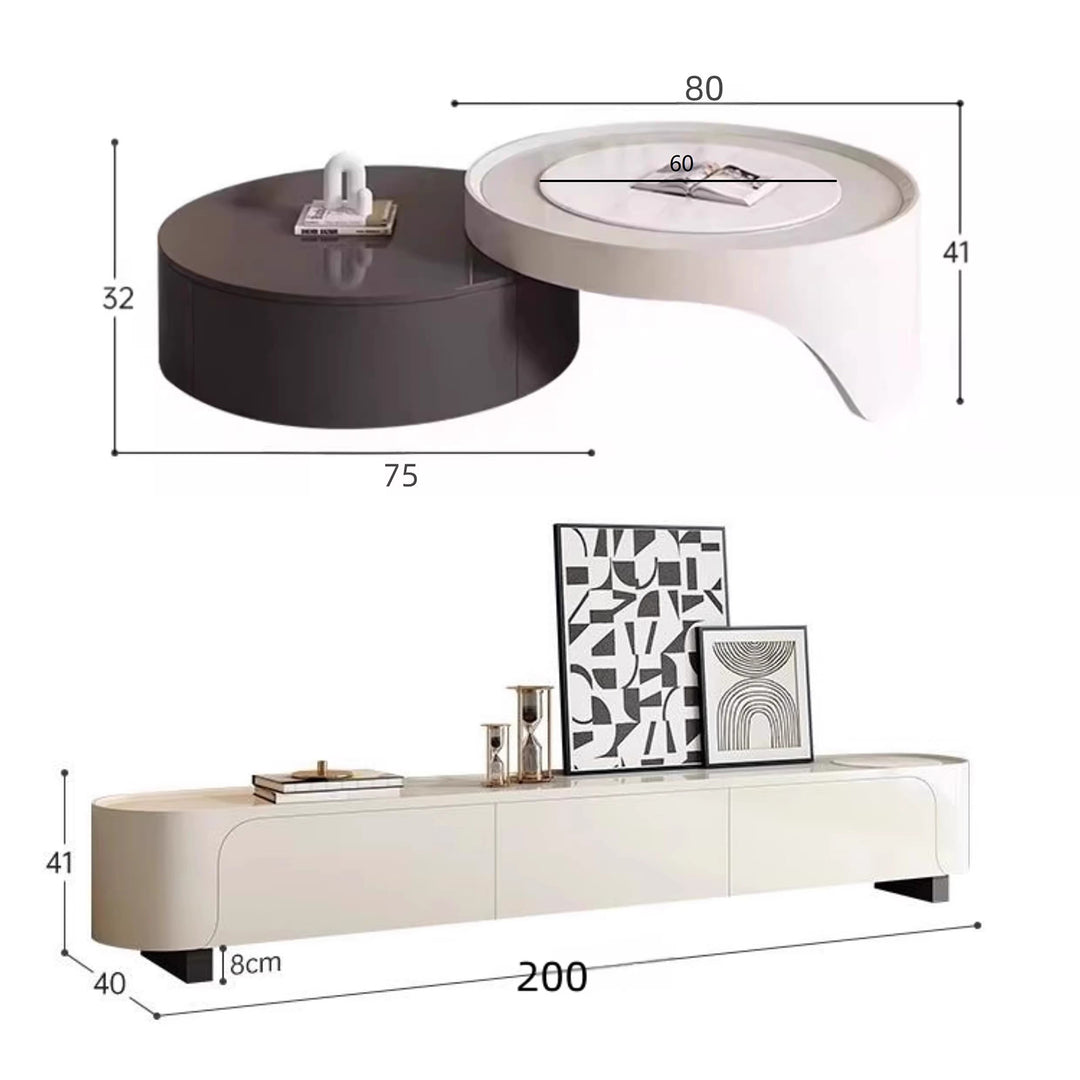 MAS-2183 Masdio Modern TV Console & Coffee Table