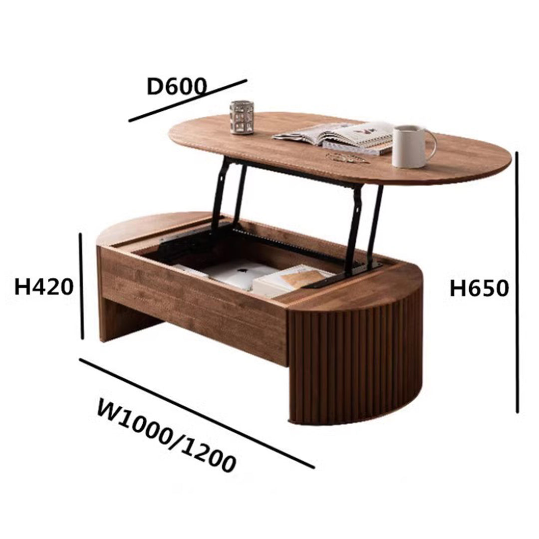 MAS-2187 Masdio ASTRONOVA Japandi Solid Wood Coffee Table