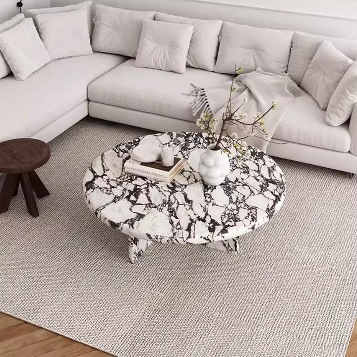 MAS-2199 Masdio BIANCO Modern Round Marble Coffee Table