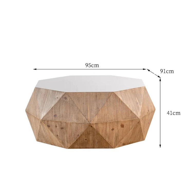 MAS-2230 Masdio NAOMI Rustic Solid Wood Coffee Table