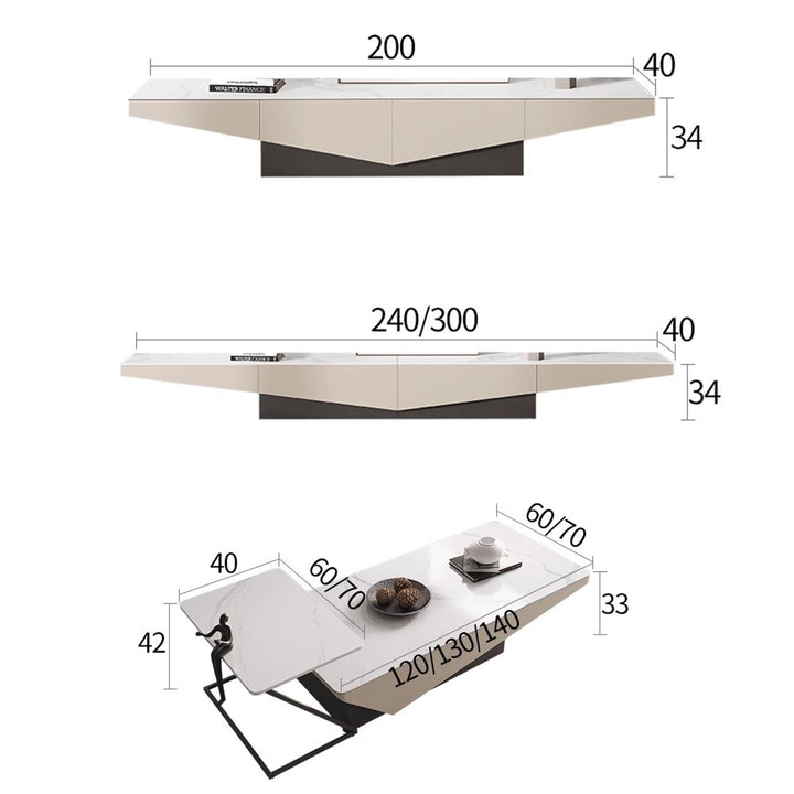 MAS-2233 Masdio KLVN Modern TV Console & Coffee Table