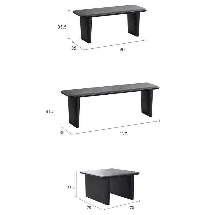 MAS-2258 Masdio CREARY Japandi Solid Wood Coffee Table