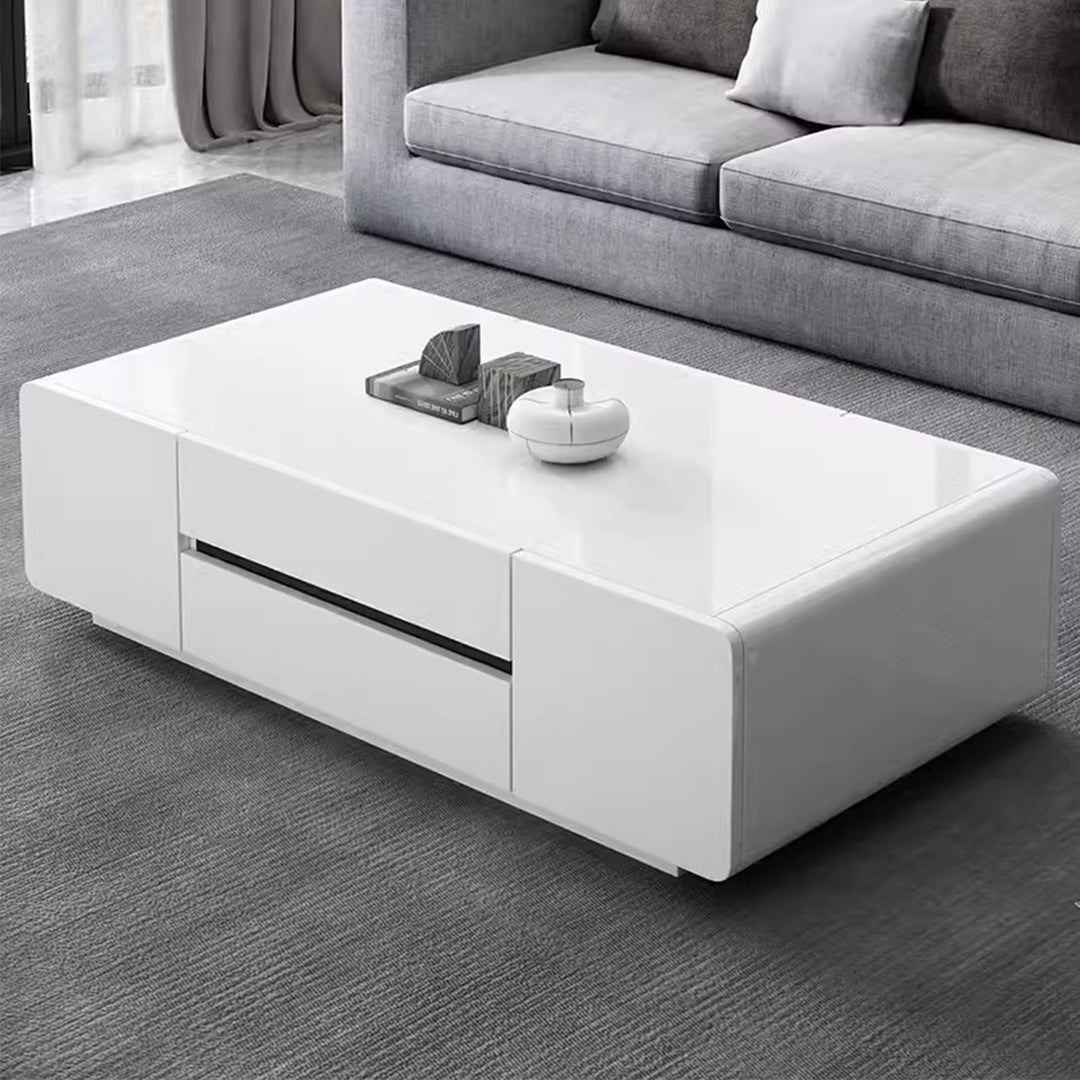 MAS-2263 Masdio FERDINO Modern Glossy Piano White Coffee Table Masdio