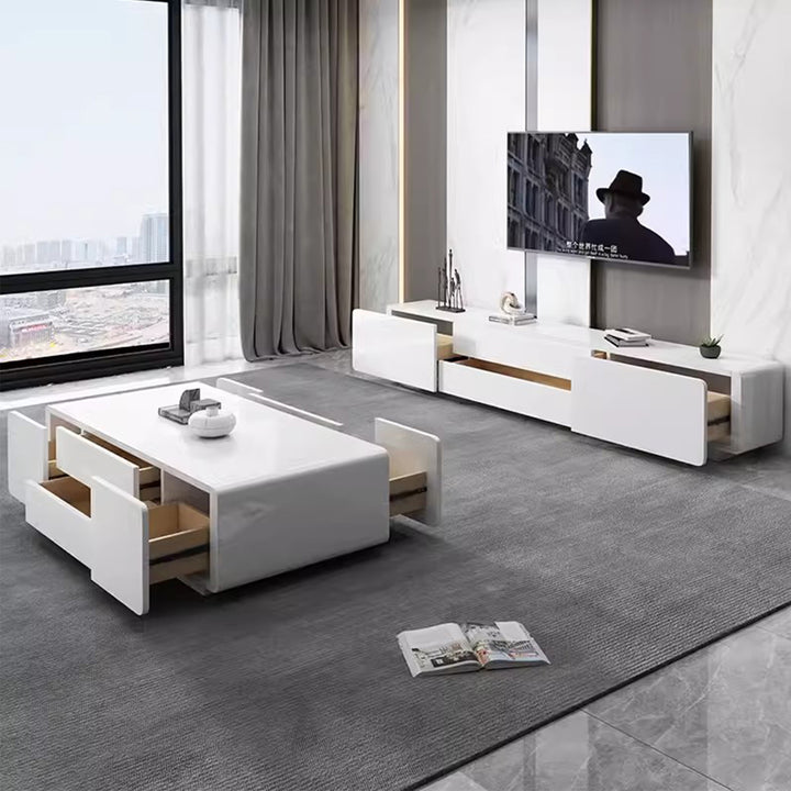 MAS-2263 Masdio FERDINO Modern Glossy Piano White Coffee Table