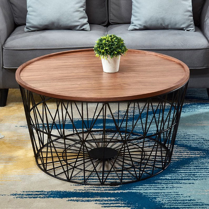 MAS-2284 Masdio FULTON Rustic Round Coffee Table