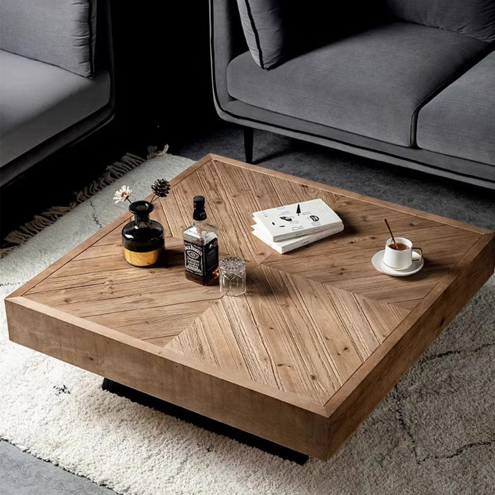 MAS-2291 Masdio LEVAN Rustic Solid Wood Coffee Table