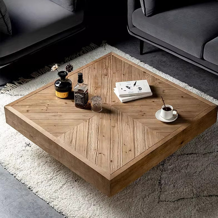 MAS-2291 Masdio LEVAN Rustic Solid Wood Coffee Table