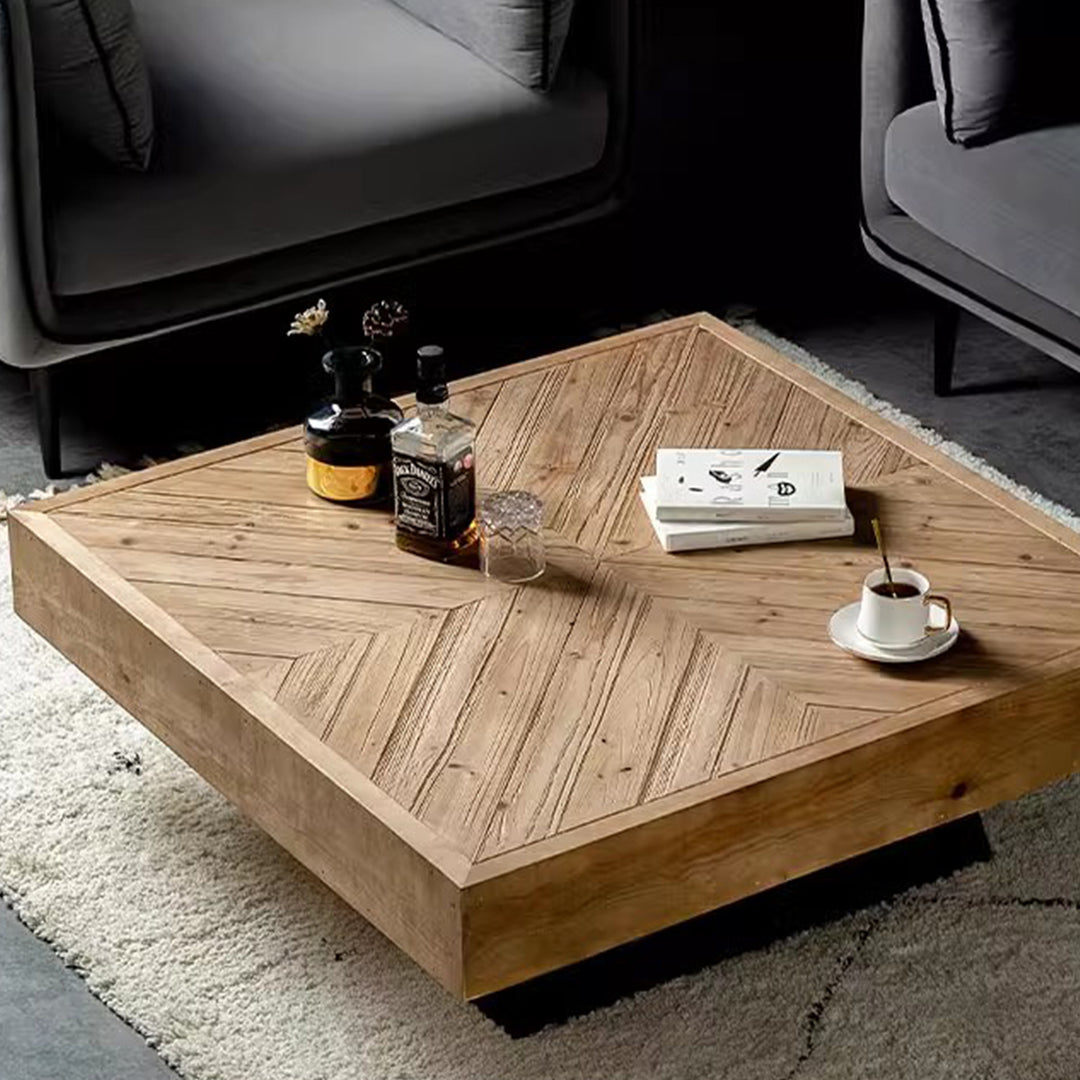 MAS-2291 Masdio LEVAN Rustic Solid Wood Coffee Table