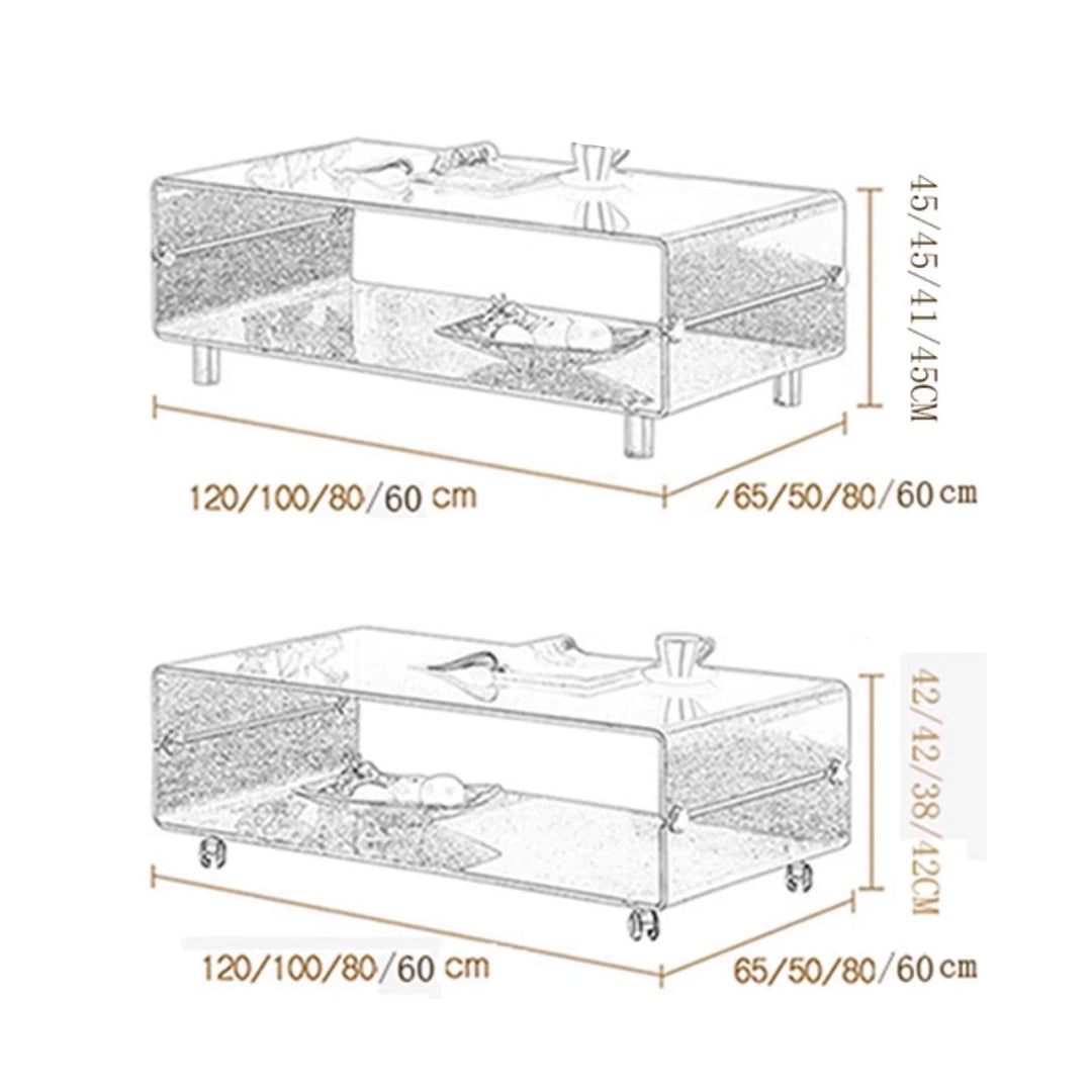 MAS-2307 Masdio Minimalist Designer Glass Coffee Table Masdio