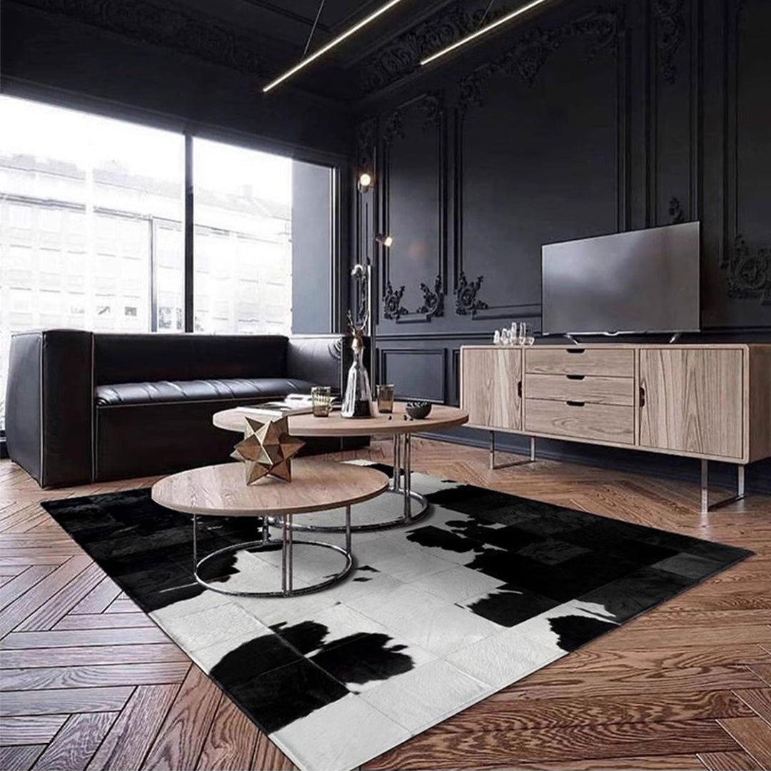 MAS-2353 Masdio SORO Modern Cowhide Leather Rug