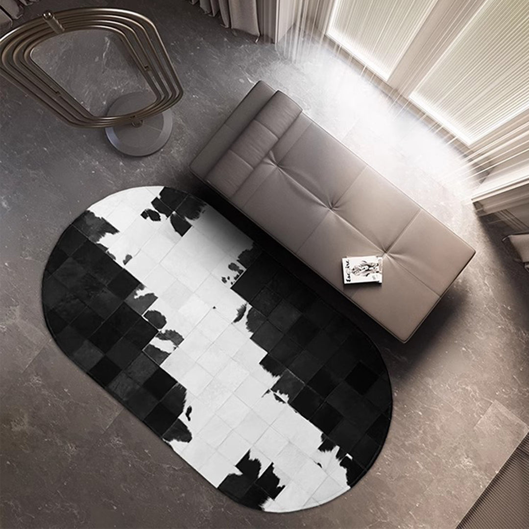 MAS-2353 Masdio SORO Modern Cowhide Leather Rug