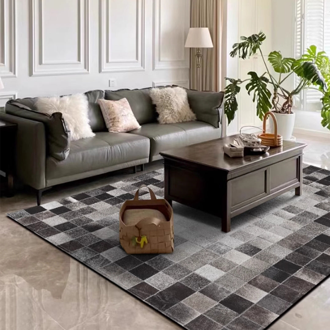 MAS-2358 Masdio LANO Modern Cowhide Leather Rug