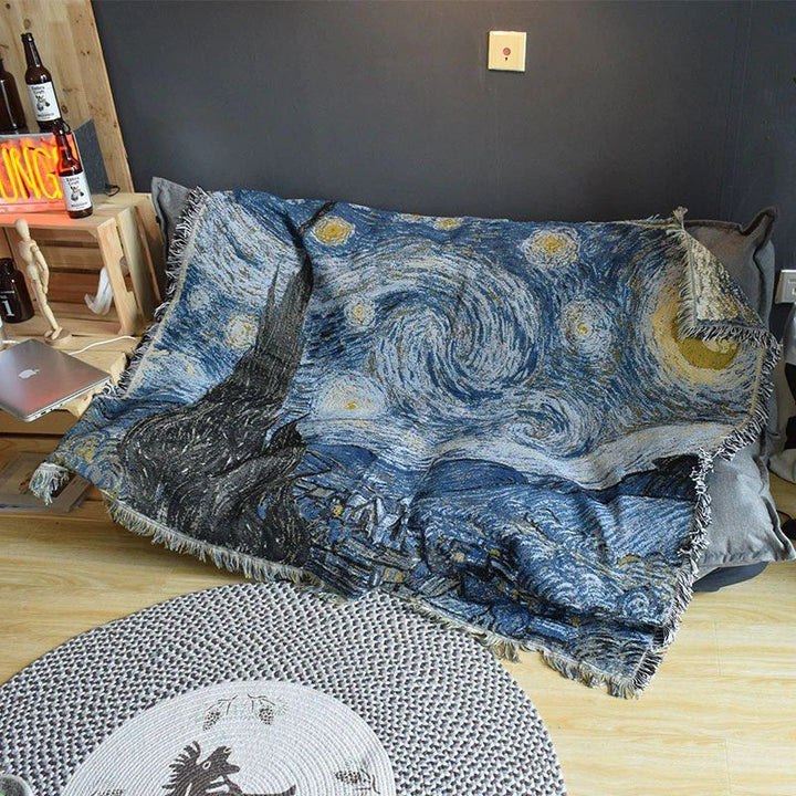 MAS-2399 Masdio Starry Night Flatweave Rugs/Tablecloth/Blanket Masdio