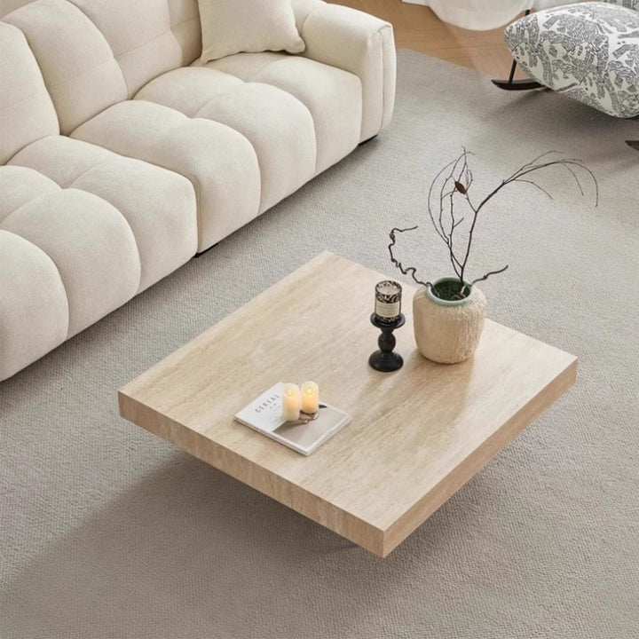 MAS-2428 Masdio FILIPPA Modern Floating Travertine Coffee Table Masdio