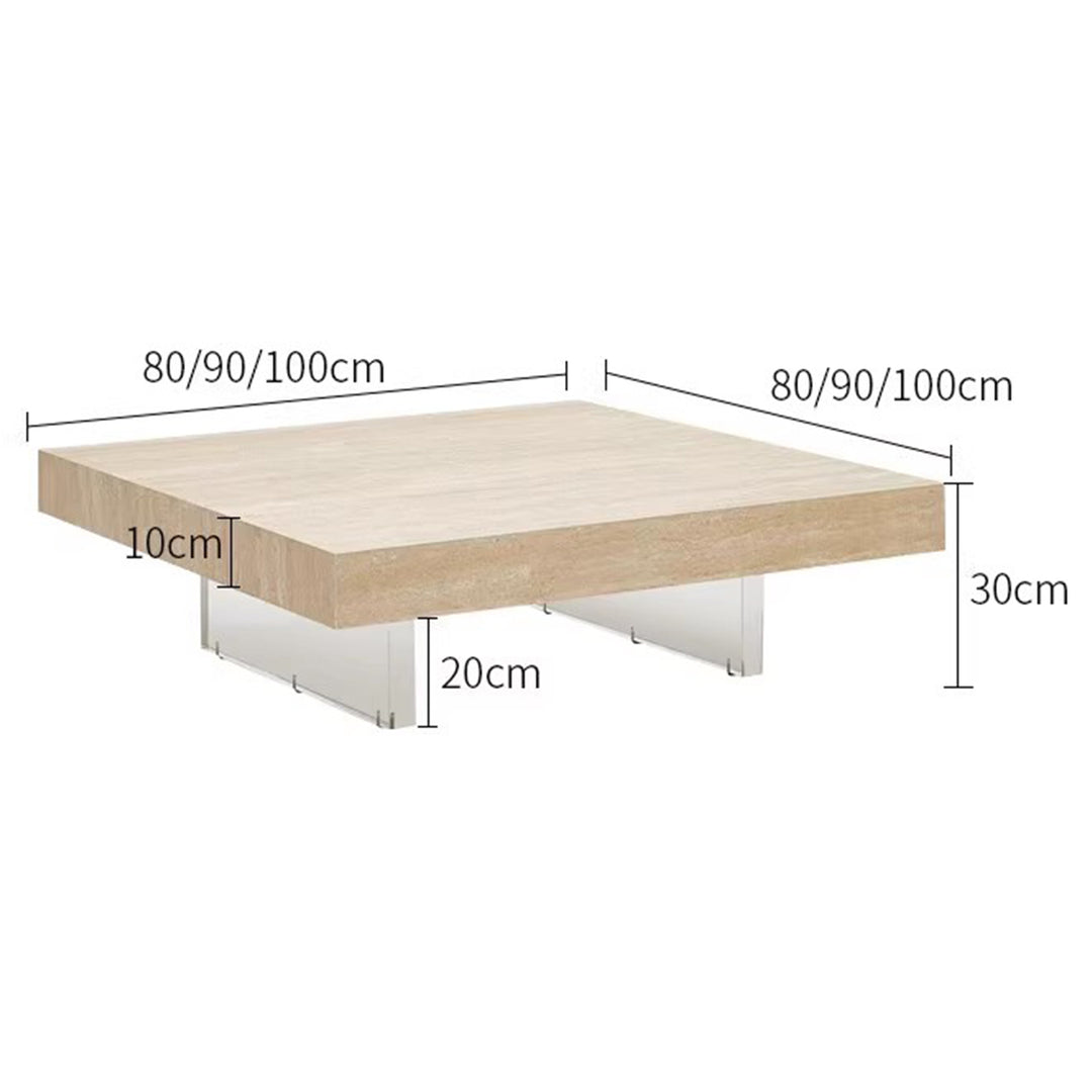 MAS-2428 Masdio FILIPPA Modern Floating Travertine Coffee Table Masdio