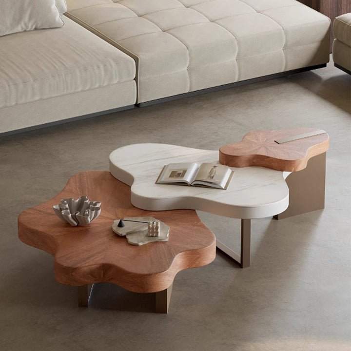 MAS-2450 Masdio KAFKA Modern Solid Wood Nesting Coffee Table