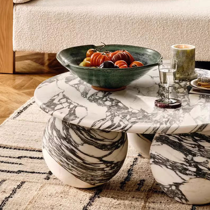 MAS-2452 Masdio MATHESON Modern Round Marble Coffee Table