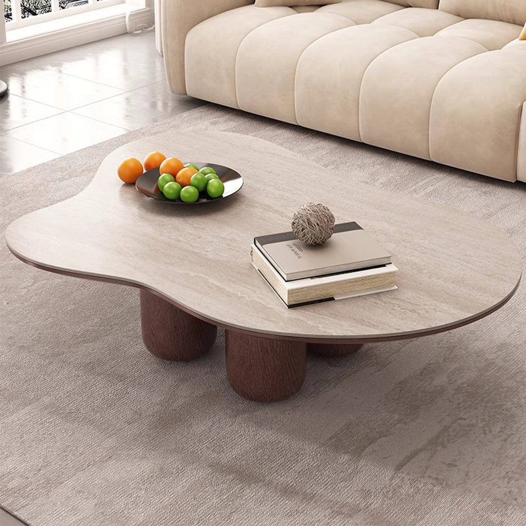 MAS-2464 Masdio ERINA Modern Travertine Coffee Table