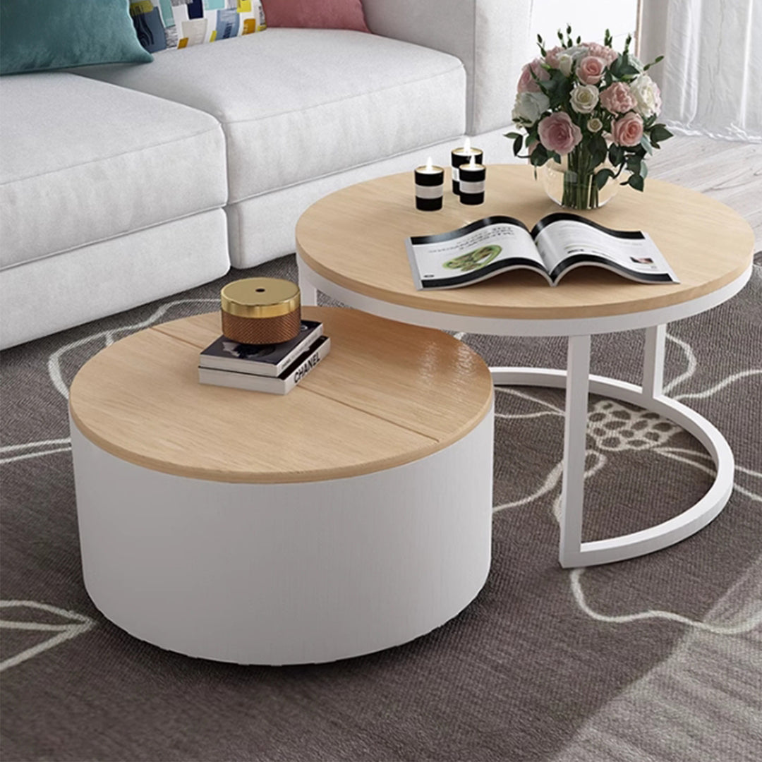 MAS-2479 Masdio BALE Round Nesting Coffee Tables Masdio