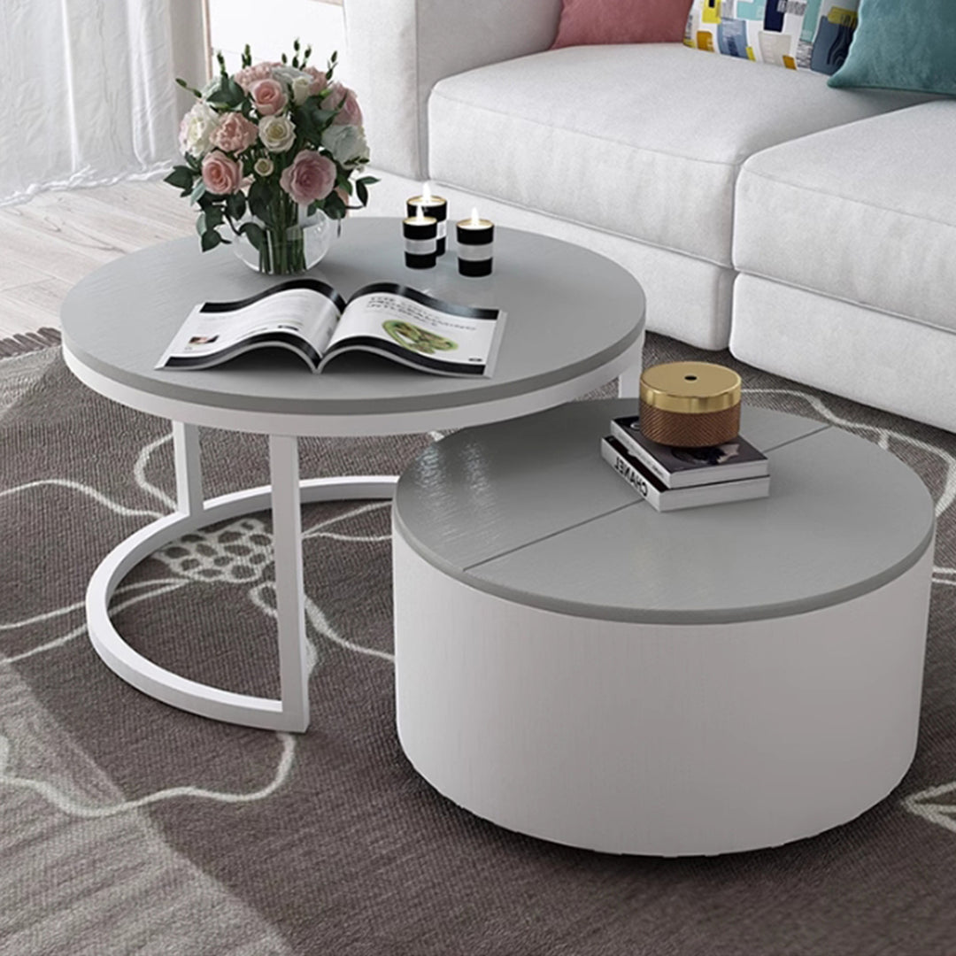 MAS-2479 Masdio BALE Round Nesting Coffee Tables Masdio