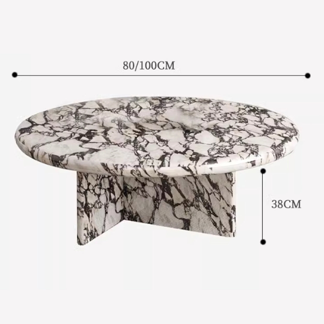 MAS-2482 Masdio BIANCO Modern Round Marble Coffee Table Masdio