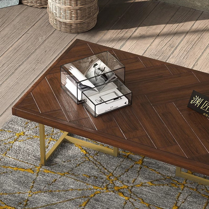 MAS-2516 Masdio PORTER Herringbone Solid Wood Coffee Table