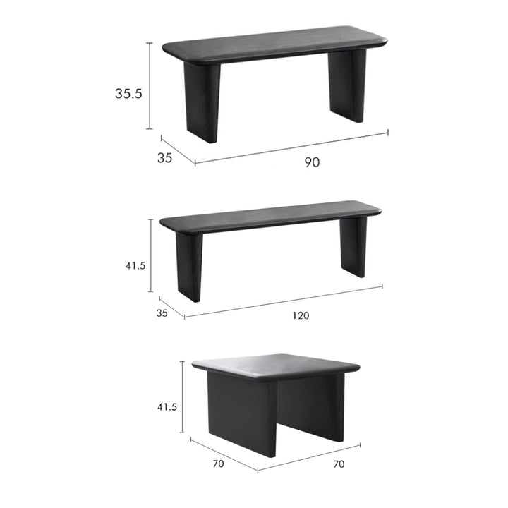 MAS-2522 Masdio CREARY Japandi Solid Wood Coffee Table