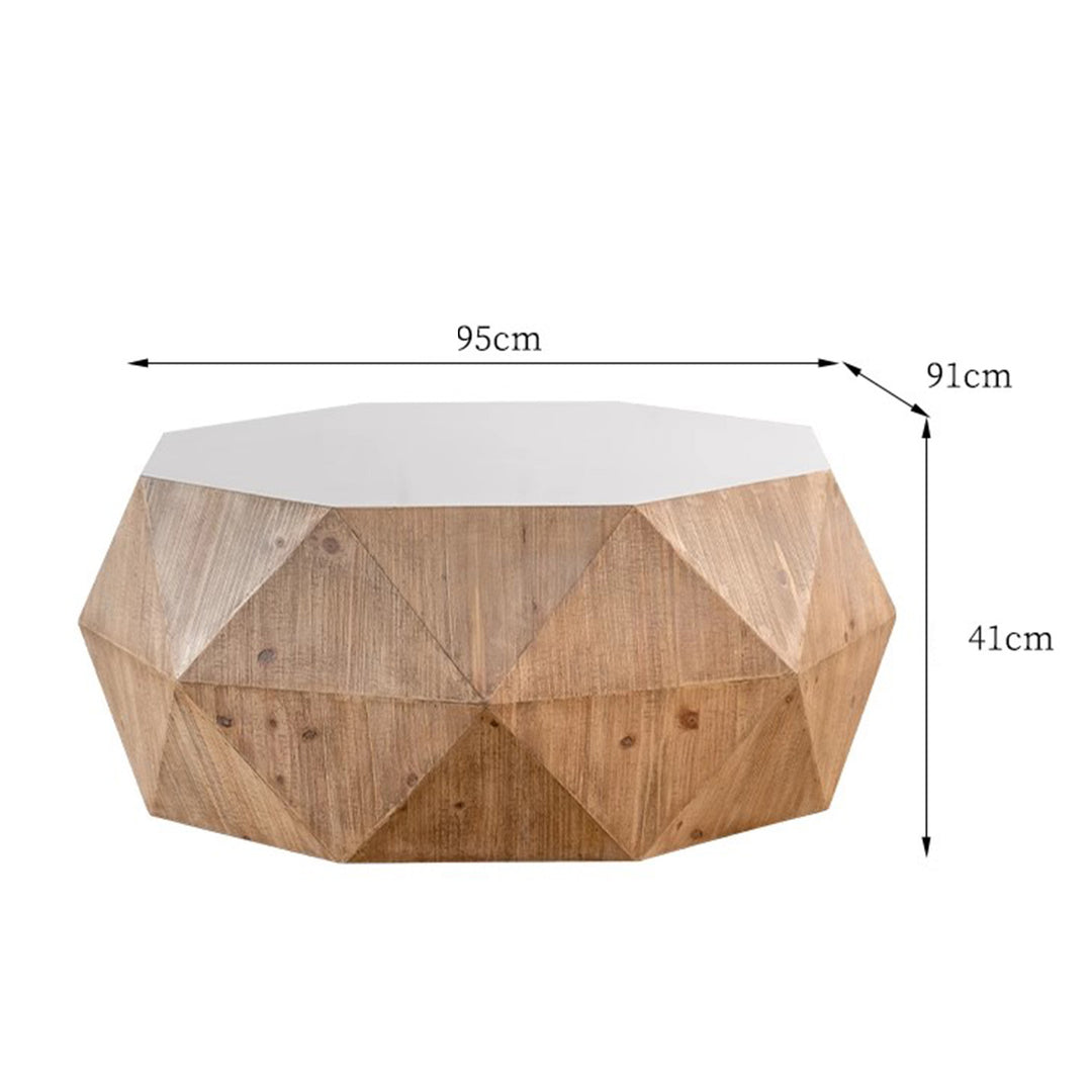 MAS-2522 Masdio NAOMI Rustic Solid Wood Coffee Table Masdio