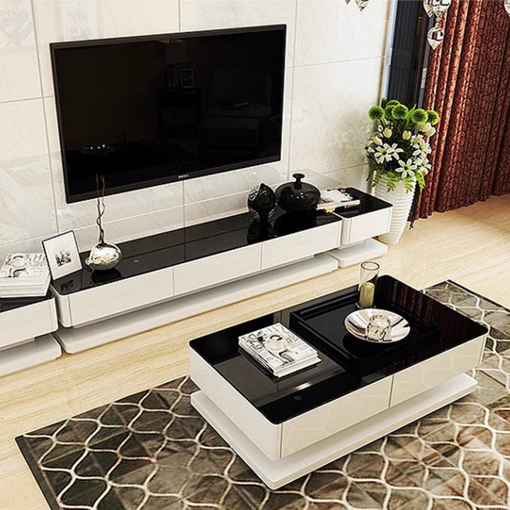 MAS-2528 Masdio UXORIOUS Modern Tempered Glass TV Console Masdio