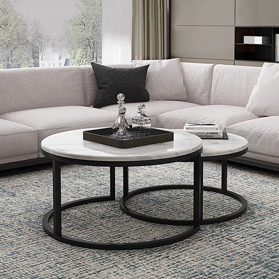 MAS-2536 Masdio JAY Modern Marble Round Coffee Table