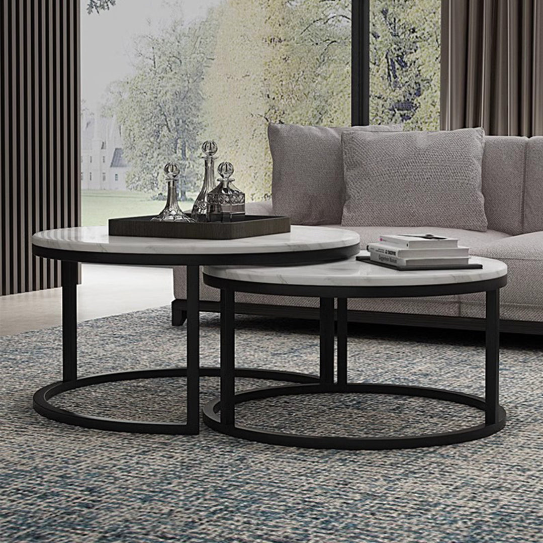 MAS-2536 Masdio JAY Modern Marble Round Coffee Table