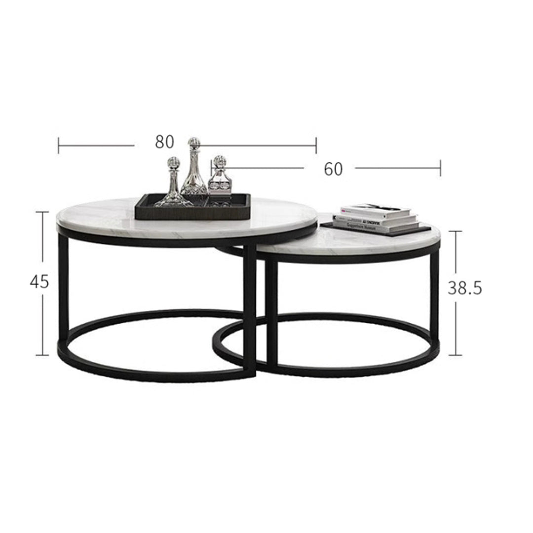 MAS-2536 Masdio JAY Modern Marble Round Coffee Table