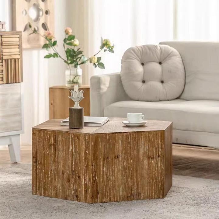 MAS-2537 Masdio CARI Rustic Solid Wood Coffee Table Masdio