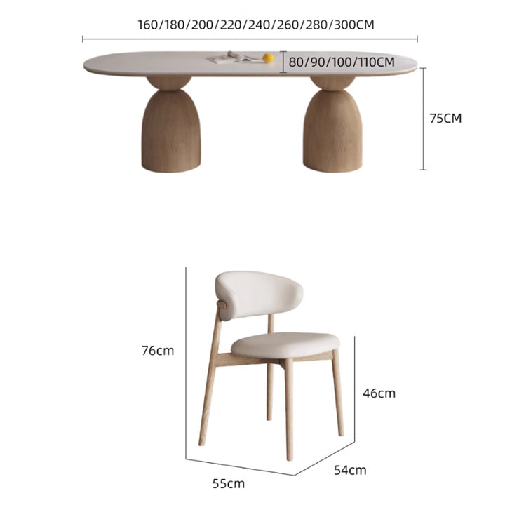 MAS-2697 Masdio Modern Solid Wood Dining Table