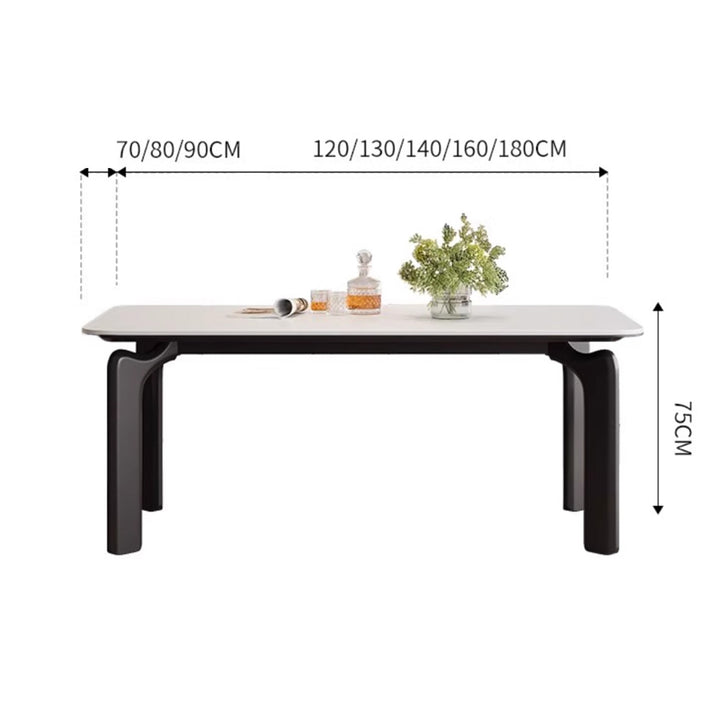 MAS-2708 Masdio Japandi Travertine Dining Table