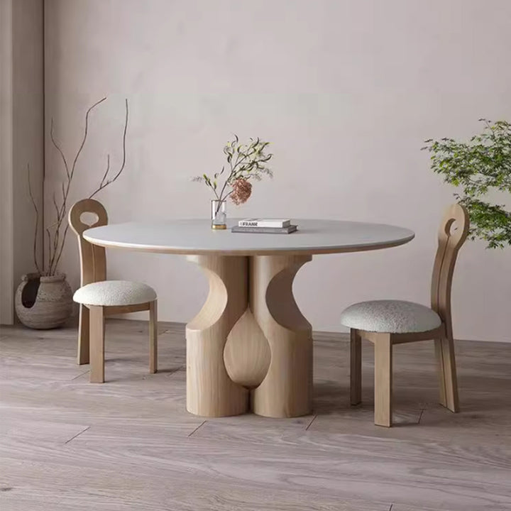 MAS-2710 Masdio Modern Sintered Stone Round Dining Table