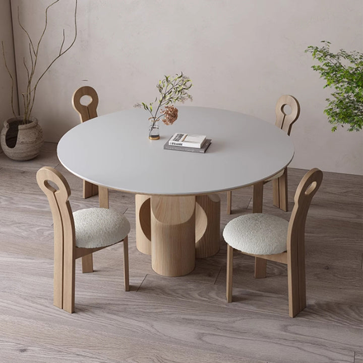 MAS-2710 Masdio Modern Sintered Stone Round Dining Table