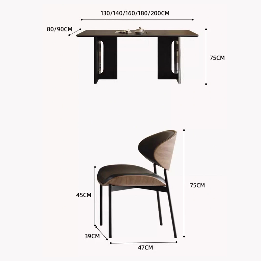 MAS-2712 Masdio Modern Sintered Stone Dining Table