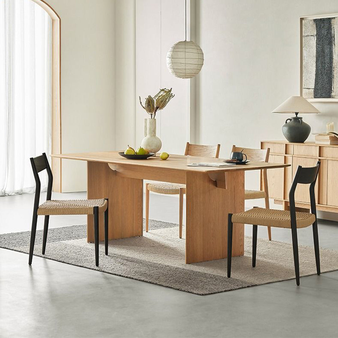 MAS-2714 Masdio Japandi Solid Wood Dining Table