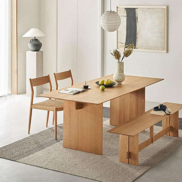 MAS-2714 Masdio Japandi Solid Wood Dining Table