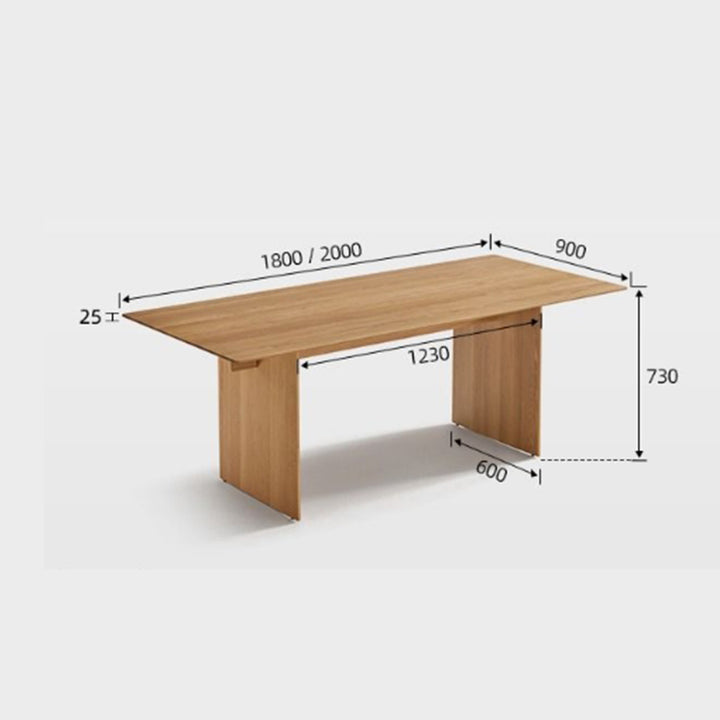 MAS-2714 Masdio Japandi Solid Wood Dining Table