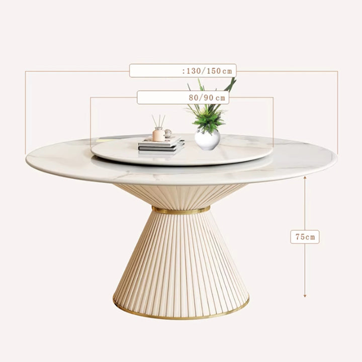 MAS-2720 Masdio Modern Sintered Stone Round Dining Table