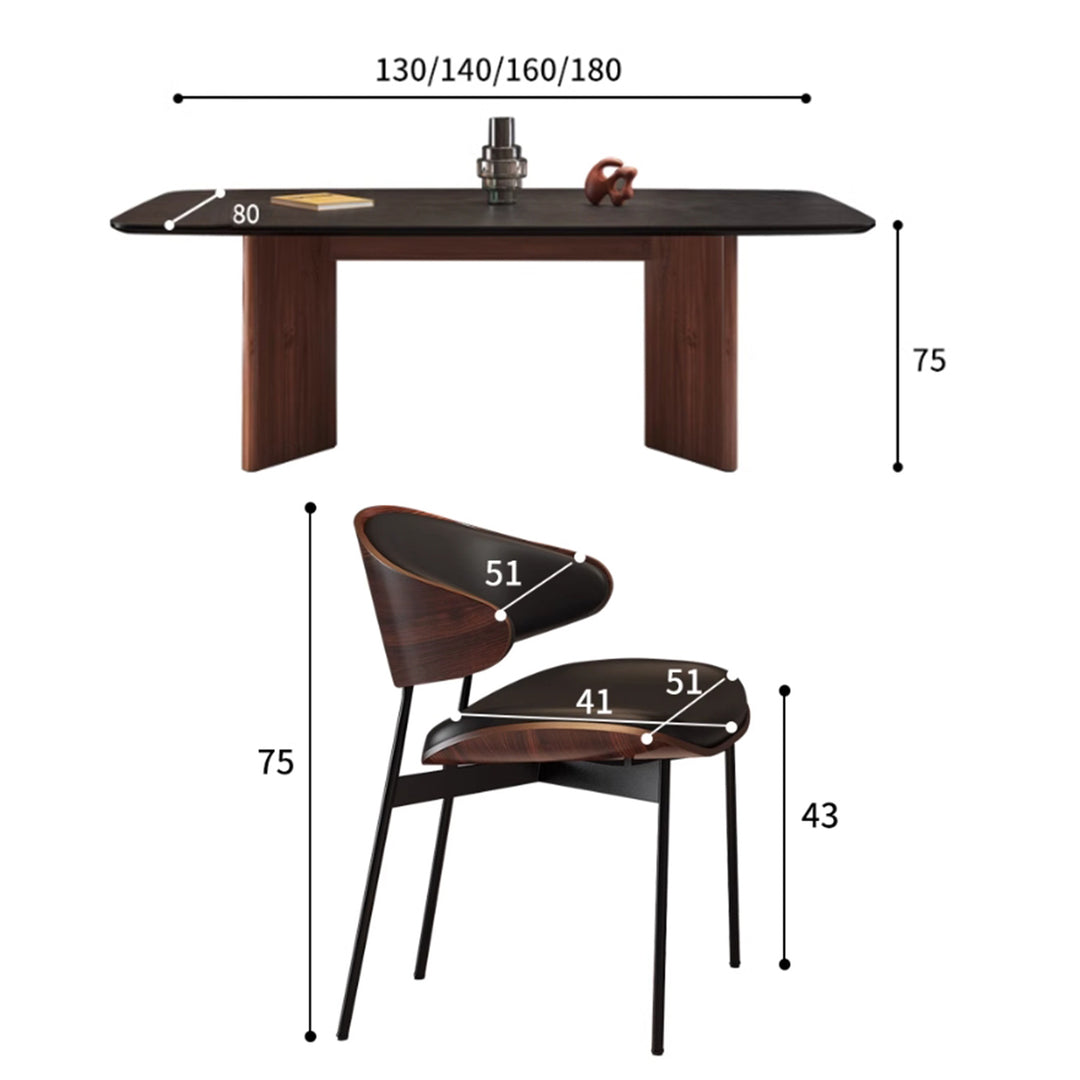 MAS-2725 Masdio Modern Sintered Stone Dining Table