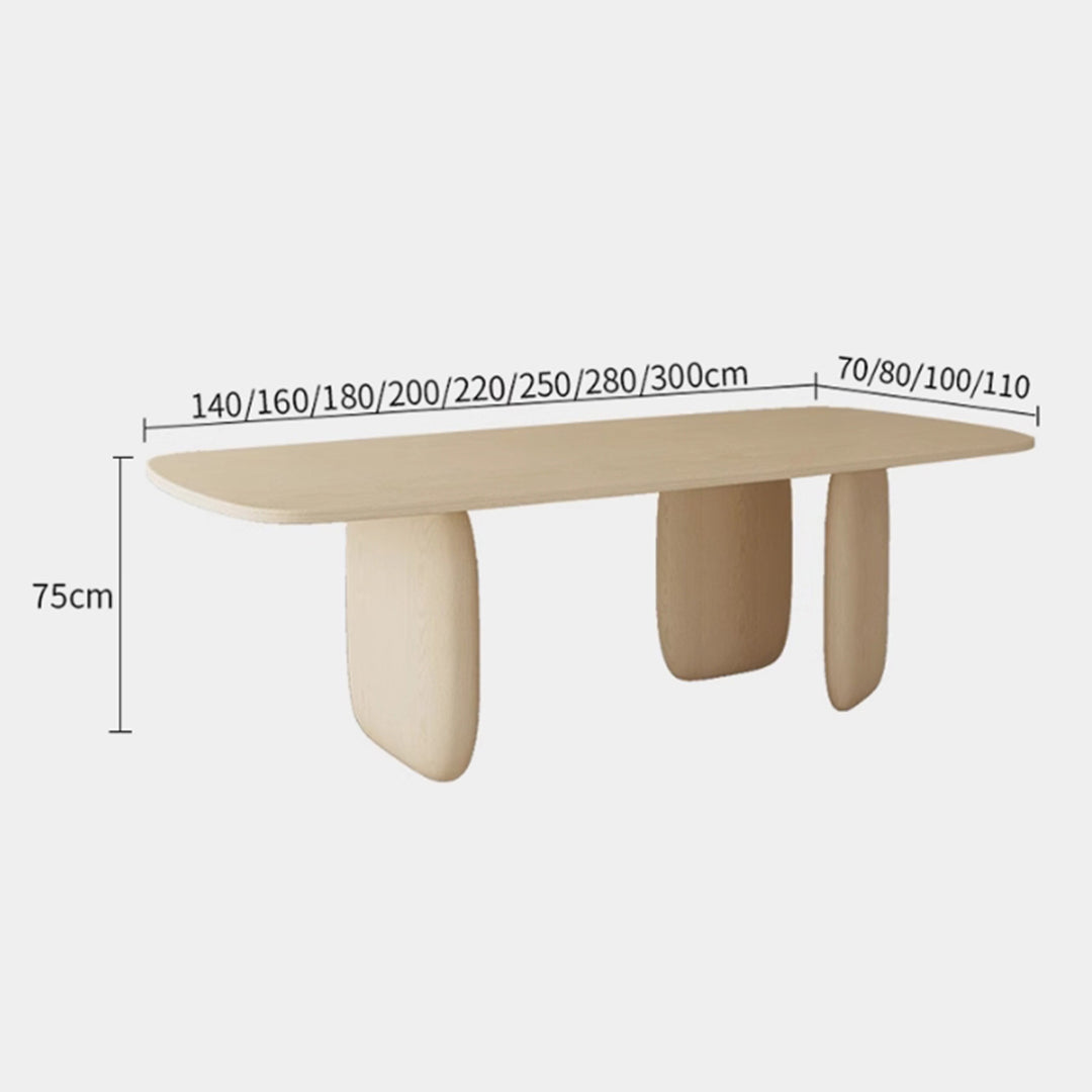 MAS-2747 Masdio Modern Solid Wood Dining Table