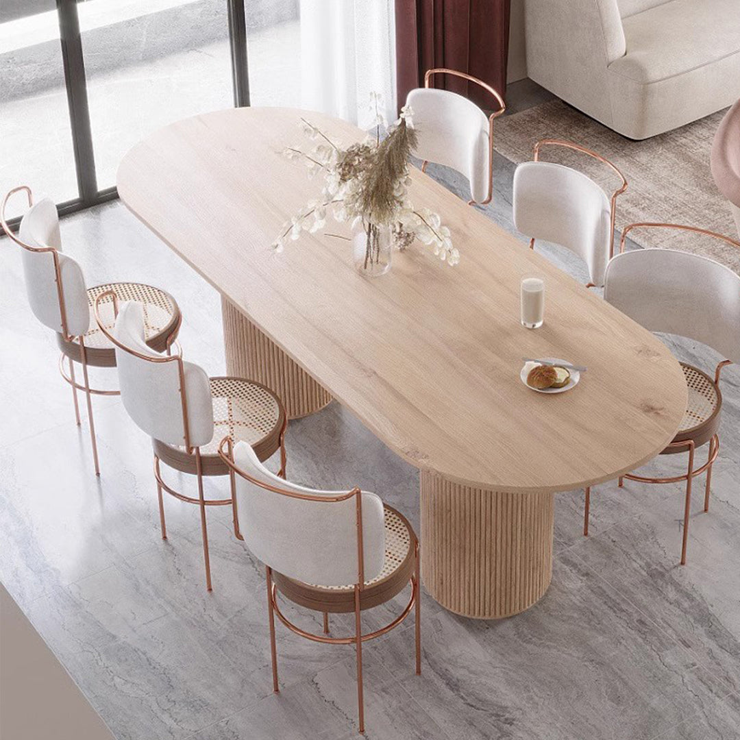 MAS-2749 Masdio Japandi Solid Wood Dining Table